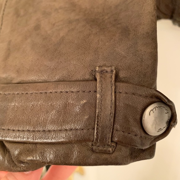 Eryn Brinie Leather Moto Jacket SZ M - Picture 6 of 8